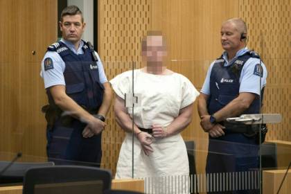 Nouvelle-Zélande l'Australien inculpé pour la tuerie de Christchurch plaide non coupable.jpg Nouvelle-Zélande l'Australien inculpé pour la tuerie de Christchurch plaide non coupable.jpg