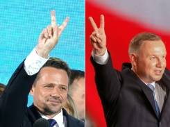 vers un second tour entre le président sortant Duda et le candidat libéral.jpg vers un second tour entre le président sortant Duda et le candidat libéral.jpg