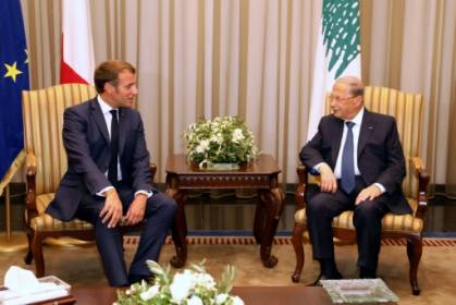 à son arrivée, Macron plaide pour un.jpg à son arrivée, Macron plaide pour un.jpg