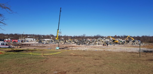 Trois jours après des tornades historiques aux Etats-Unis, le bilan s'élève à au moins 88 morts