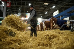 Retrouvailles express pour Macron avec le Salon de l'agriculture en pleine crise russo-ukrainienne