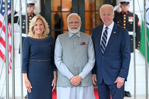 Biden déroule le tapis rouge au Premier ministre indien Modi