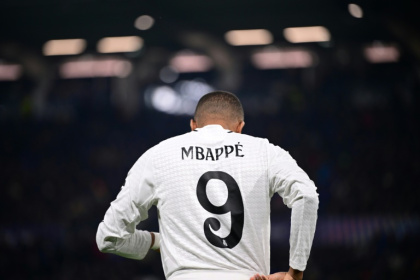 Le joueur du Real Madrid Kylian Mbappé, lors du match de Ligue des champions contre l'Atalanta à Bergame, le 10 décembre 2024.