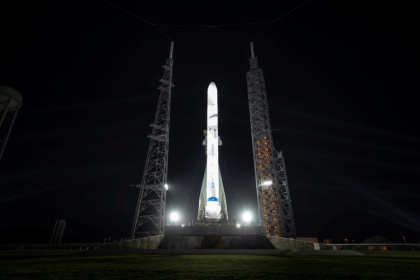 La fusée New Glenn à Cape Canaveral en Floride, le 21 février 2024