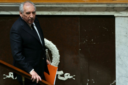 Le Premier ministre François Bayrou après son discours de politique générale à l'Assemblée nationale à Paris le 14 janvier 2025