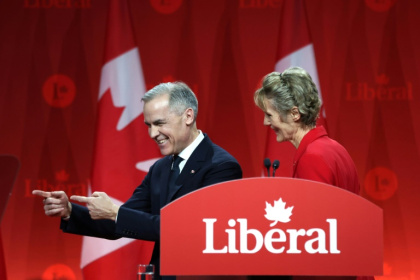 Mark Carney, le nouveau chef du parti libéral canadien et futur Premier ministre, à Ottawa, le 9 mars 2025.