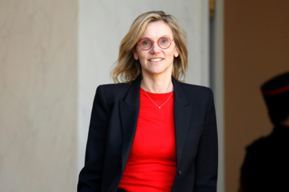 La ministre de la Transition éconolique, Agnès Pannier-Runacher, après le Conseil des ministres à l'Elysée, Paris, le 5 mars 2025