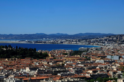 La "baie des anges" à Nice, le 19 avril 2024