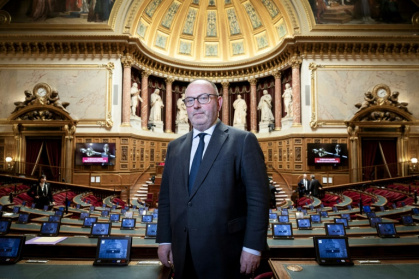 Le sénateur Laurent Duplomb (Les Républicains) à Paris, le 11 février 2025 - ALAIN JOCARD (AFP) Le sénateur Laurent Duplomb (Les Républicains) à Paris, le 11 février 2025 - ALAIN JOCARD (AFP)