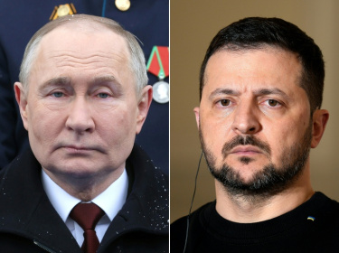 Vladimir Poutine (g) et Volodymyr Zelensky (d) - Kirsty Wigglesworth (AFP) Vladimir Poutine (g) et Volodymyr Zelensky (d) - Kirsty Wigglesworth (AFP)