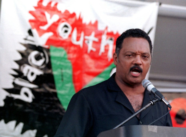 Le pasteur Jesse Jackson, lors du rassemblement du Million Youth Movement à Atlanta, en Géorgie, le 7 septembre 1998 - JEFF KOWALSKY (AFP)