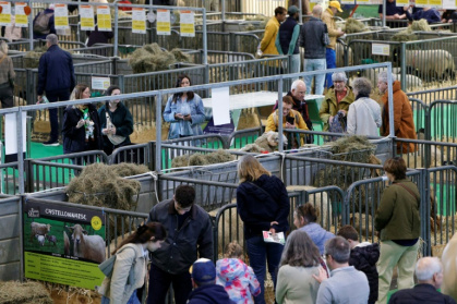 Des visiteurs au Salon de l'agriculture à Paris le 26 février 2026 - GEOFFROY VAN DER HASSELT (AFP)