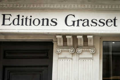 Les éditions Grasset à Paris, le 16 avril 2026 - Behrouz MEHRI (AFP)