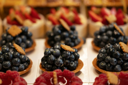 Des gâteaux du chef pâtissier Benoît castel à Paris le 29 juillet 2026 - JOEL SAGET (AFP)
