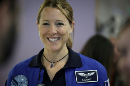 L'astronaute française Sophie Adenot lors d'une conférence de presse à Toulouse, en France le 24 novembre 2025 - Handout (AFP)