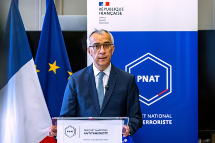 Le procureur antiterroriste Olivier Christen, à Marseille le 30 septembre 2026 - Miguel MEDINA (AFP)