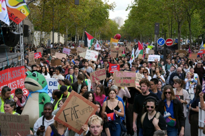 Manifestation de lycéens à Paris le 13 octobre 2026 - Dimitar DILKOFF (AFP)