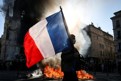 Many protesters in Europe have taken inspiration from the nationwide movement led by high school students in France - Piero CRUCIATTI (AFP)